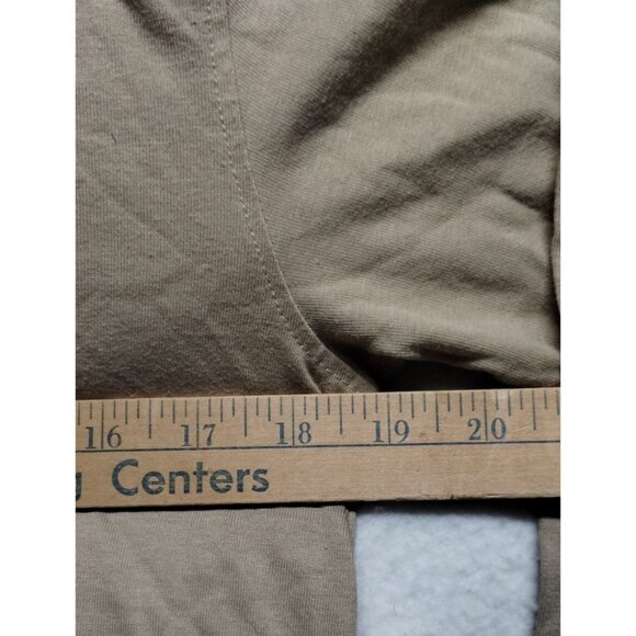 Denim & Flower Merry Christmas Santa Dressed Bear Long Sleeve Shirt Size S Beige - Picture 10 of 10